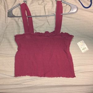 Cute purple cropped tank top